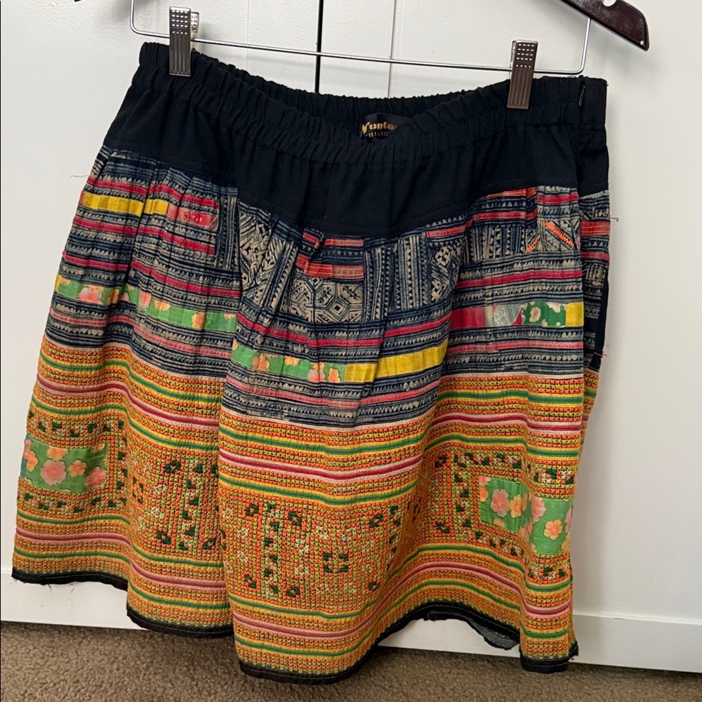 Nuntana Colorful Patterned Women's Skirt S/M
